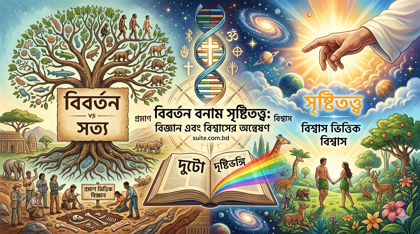 Read more about the article বিবর্তন সত্য, সৃষ্টিতত্ত্ব মিথ্যা: বিতর্কের অবসান হওয়া দরকার